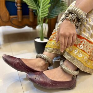 Zaira tribal anklets pair