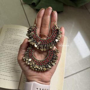 KRINA AFGHAN CHANDBALI RED