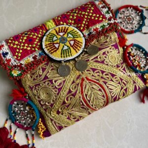 BANJARA SLING BAG PINK YELLOW