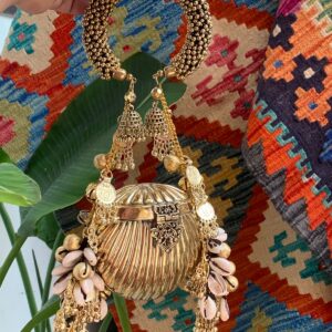 Zeesha mini batwa bag golden edition