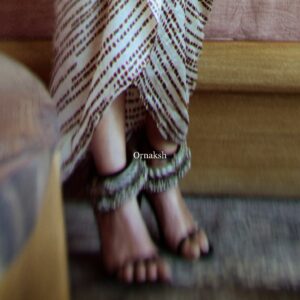 Zimra tribal anklets pair