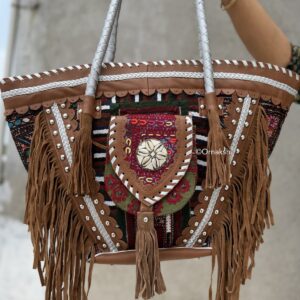 VIRAL FRINGE TOTE - GARDEN GREEN