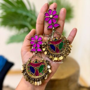 AKRITI AFGHAN EARINGS - GULABI