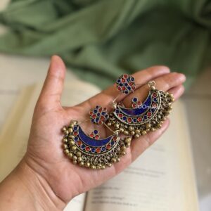 FIRGUN AFGHAN CHANDBALI - BLUE