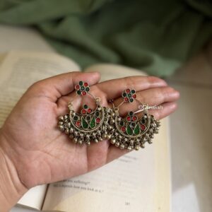 FIRMA AFGHAN CHANDBALI - GREEN RED