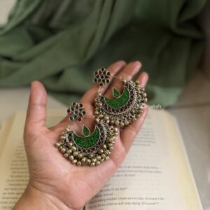 FERIHA AFGHAN CHANDBALI - GREEN