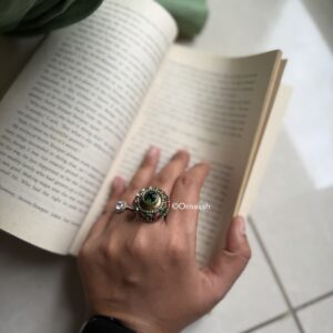 Avanti Afghan Ring Red Green